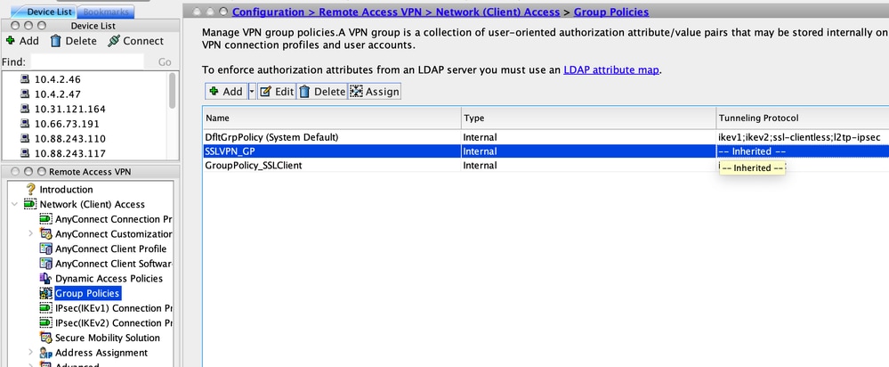 cisco anyconnect mobility client change ip