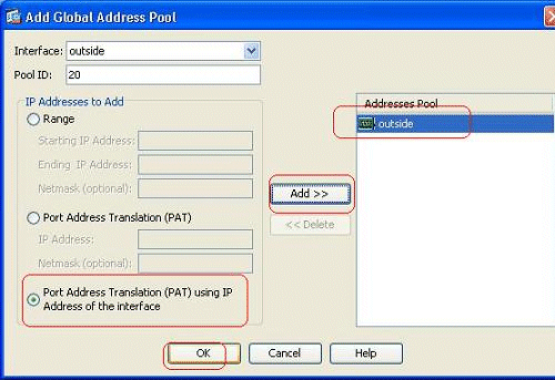 asa 8 2 port redirection forwarding avec nat global statique et commandes access list utilisant l asdm cisco