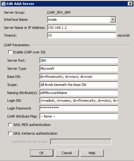 Asa 8 0 Configure Ldap Authentication For Webvpn Users Cisco