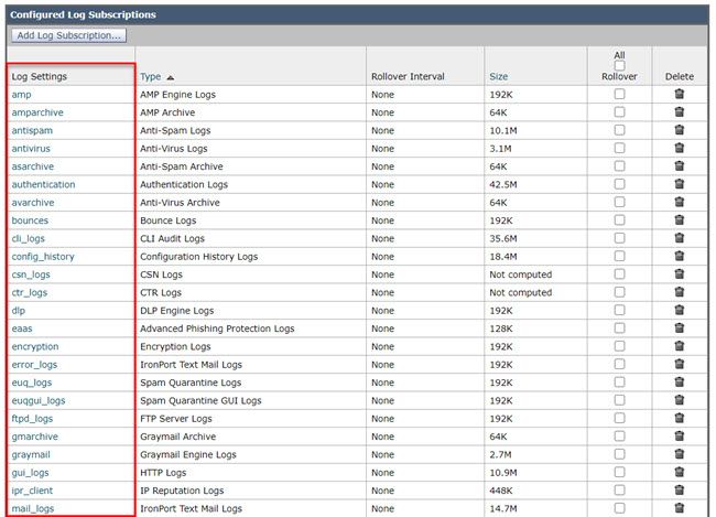 Registra sottoscrizioni da GUI