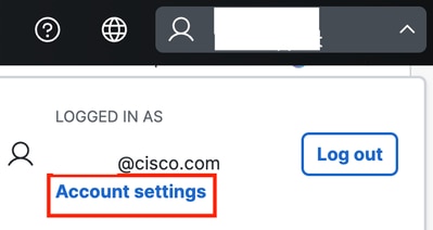 Select Account Settings