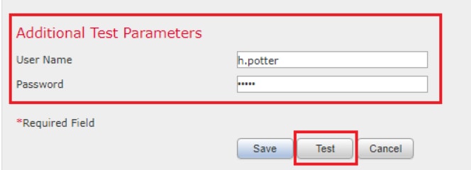 Access Additional Test Parameters in External Authentication Object Configuration in Cisco FMC