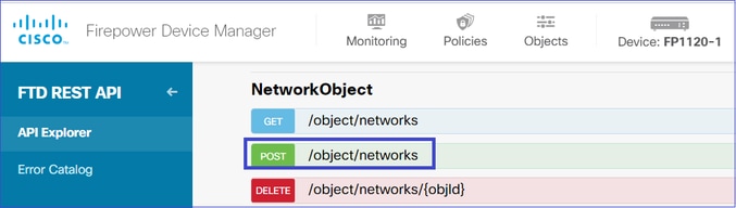 Network Object Config
