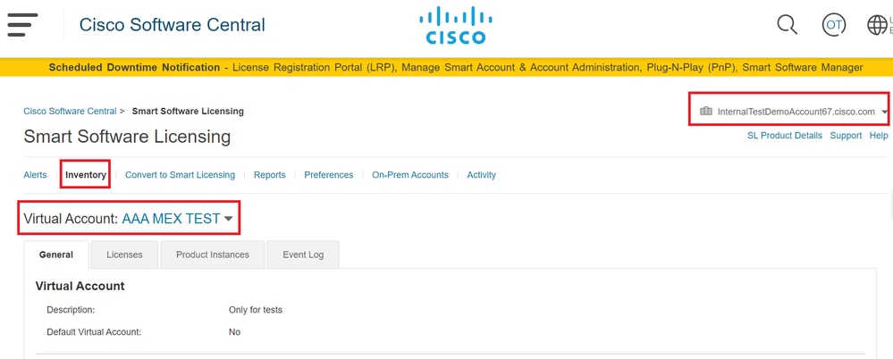 صفحة برامج Cisco