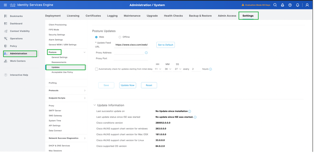 Perform Online Posture Updates