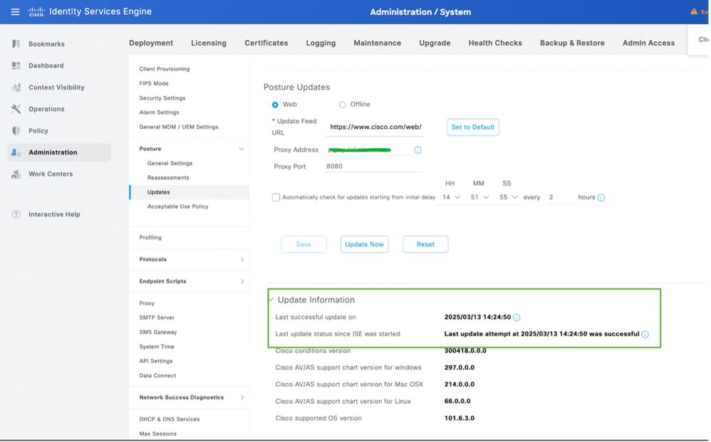 Verify Posture Update Status