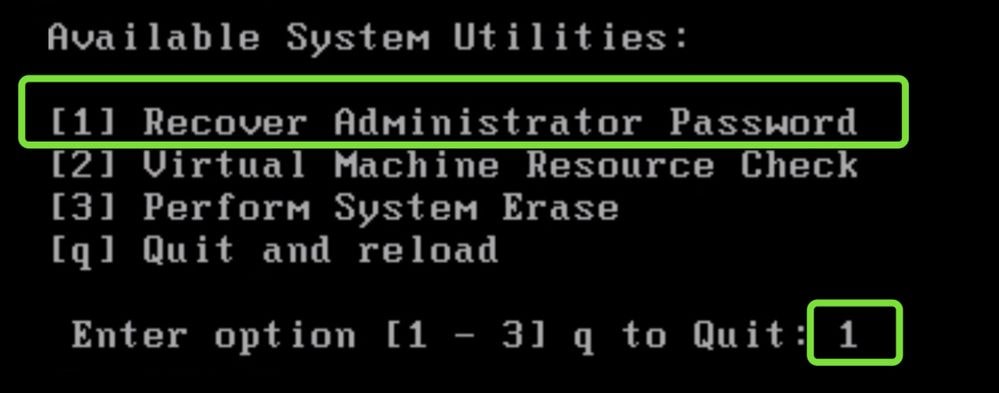 Recover Administrator Password