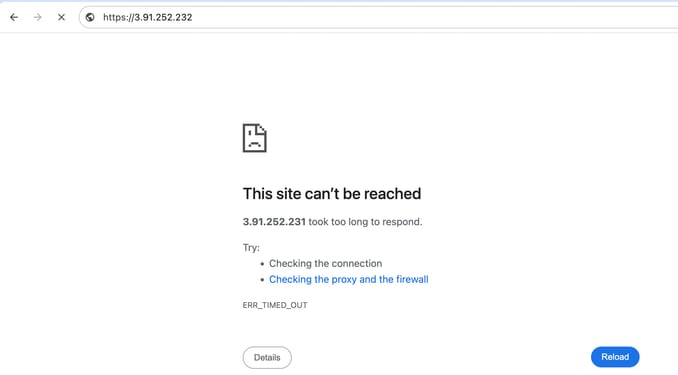 If HTTP/HTTPS is no Configured, You Get an Error That Says, This Site Can't Be Reached