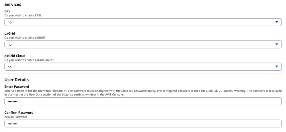 Service and User Details