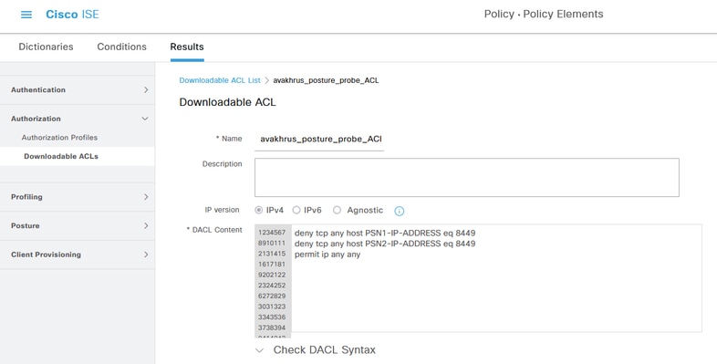 Verify dACL Configured for Posture Compliant Profile