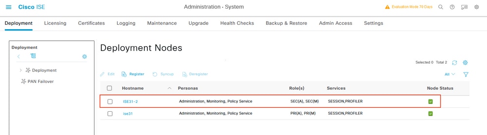 Cisco ISE on AWS - ISE Deployment. Verify