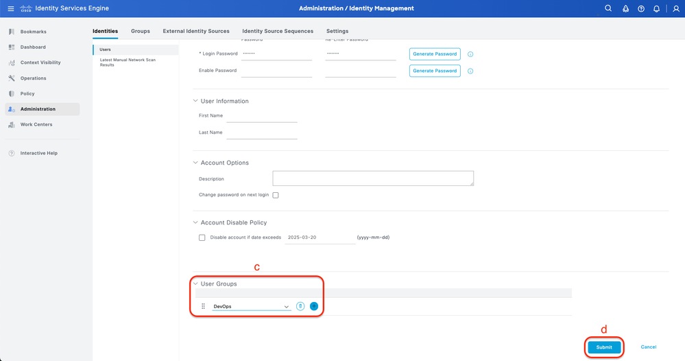 Create Local User 2-2