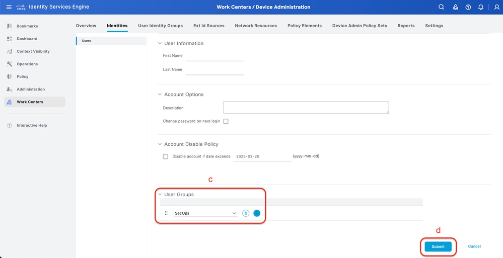 Create Local User 2-2