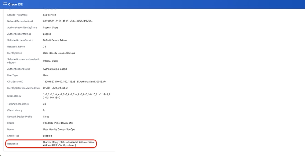 TACACS+ Detailed Live-Logs 2-2