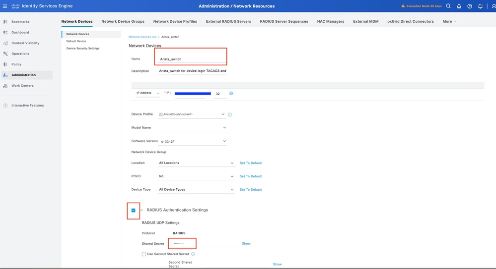 Save Arista Switch Details