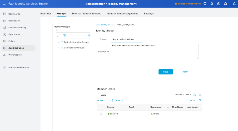 Click Submit to Save Configuration