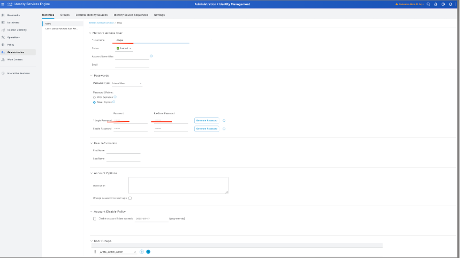 Add User with Admin Rights