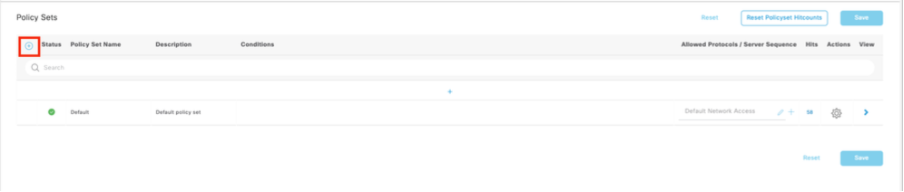 Create Policy Set Matching Arista Switch IP Address
