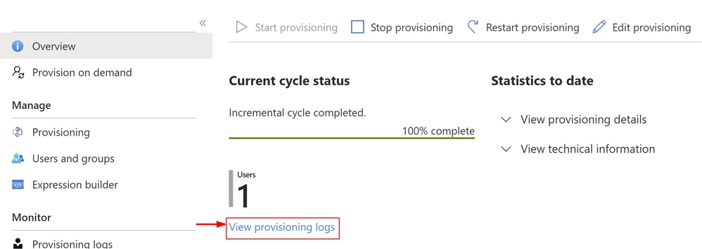 Azure - View Provisioning Logs