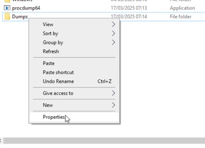 Dumps Folder Compression