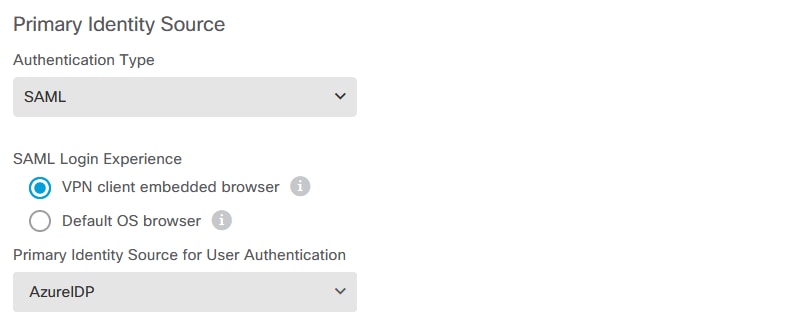 Set SAML Authentication Method