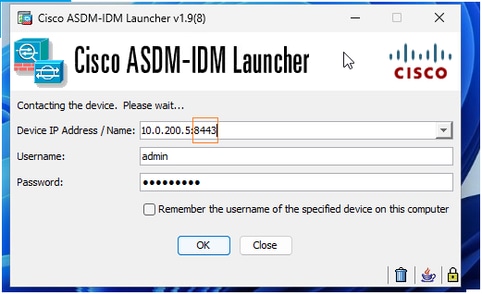 ASDM http port