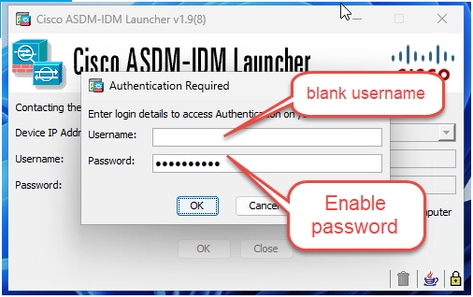 ASDM login no username