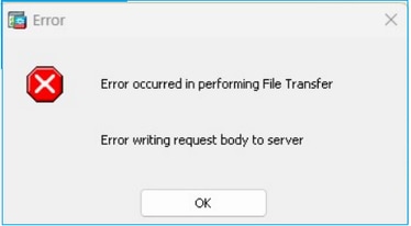 ASDM error file transfer