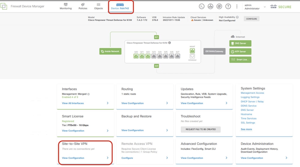 View Site-to-Site VPN