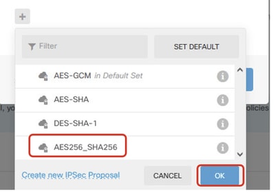 Enable New IPSec Proposal