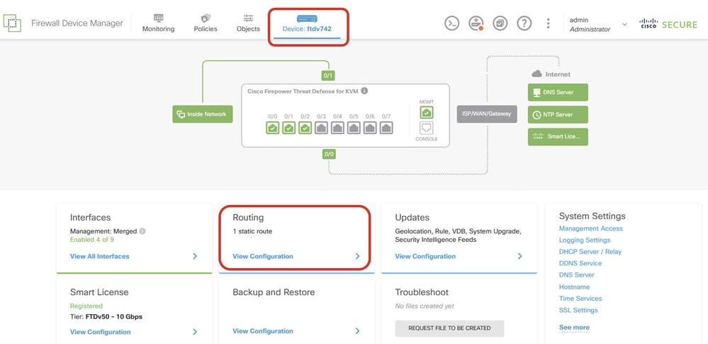 View Routing Configuration