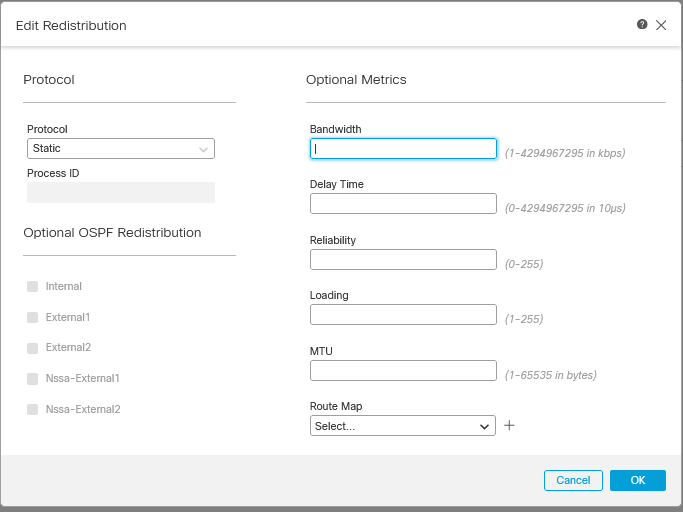 EIGRP Resdistribution Configuration