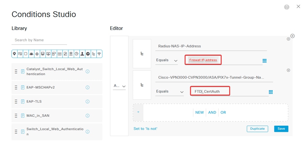 Authentication Policy on ISE