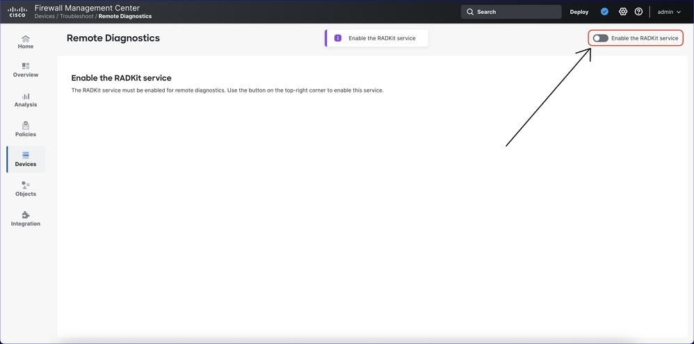 Enable RADKit Service