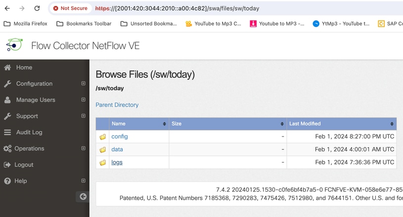 SNA File Browser Inside the sw/today/ 디렉토리