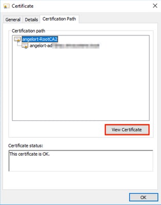 Secure Network Analytics Manager - External Authentication LDAPS - View Certificate