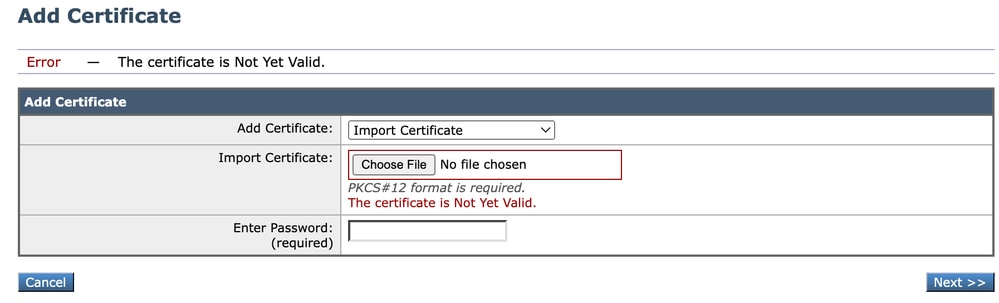 Image - The Certificate is Not Yet Valid