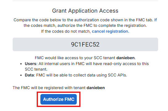 authoriza FMC