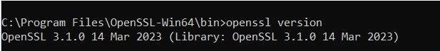 Verificar se o OpenSSL está instalado