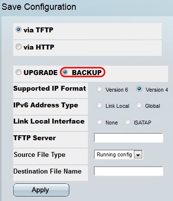 can't tftp from cisco switch