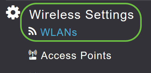 To configure WLAN that is going to handle WPA2 authentication with RADIUS, navigate to Wireless settings > WLAN.