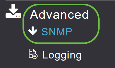 Choose Advanced>SNMP.