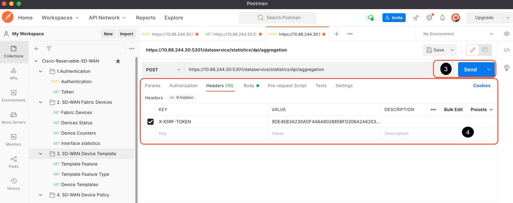 DPI aggregation API call.