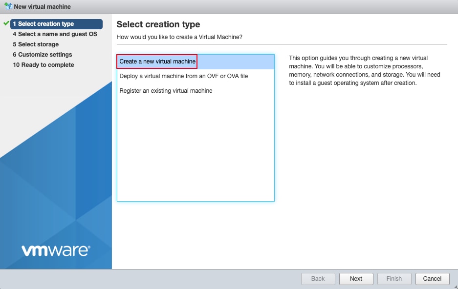 Create a New Virtual Machine