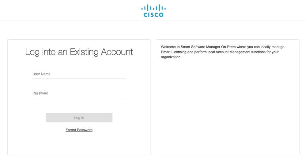 Log Into an Existing Account