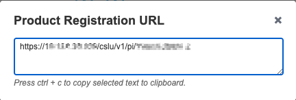 Product Registration URL