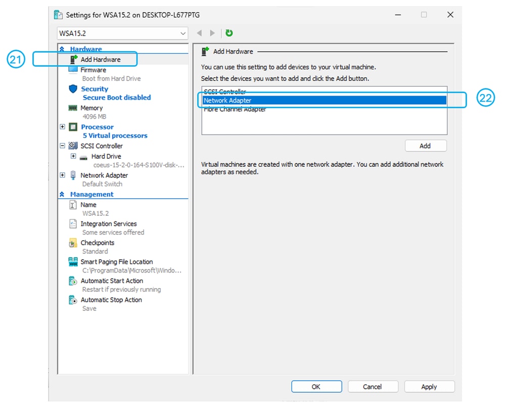 Image - Add Network Adapters