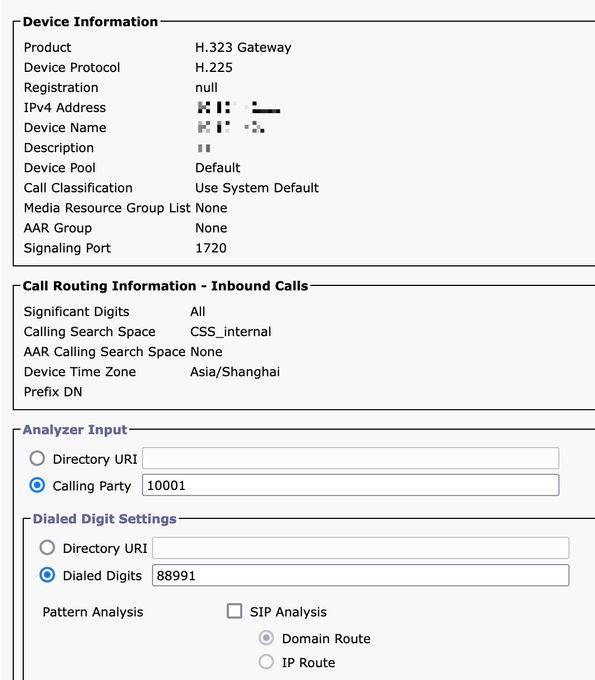 Gateway Analyzer