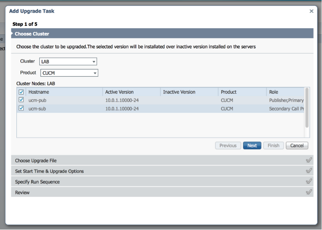 cisco cucm upgrade