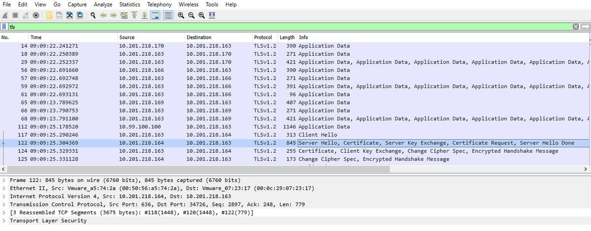 chaining wireshark filters